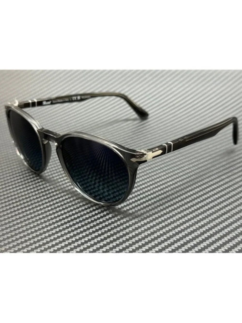 New Persol Men Transparent Grey Sunglasses 52-20-145